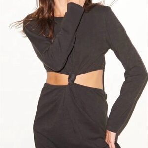 NWT LNA Black Cutout Mini Dress